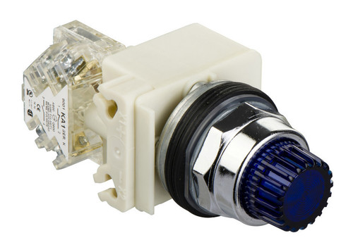 Кнопка Schneider Electric Harmony 30 мм, 24В, IP66, Синий