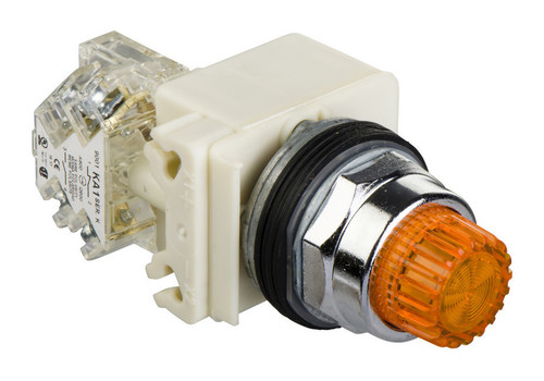 Кнопка Schneider Electric Harmony 30 мм, 230В, IP66, Оранжевый